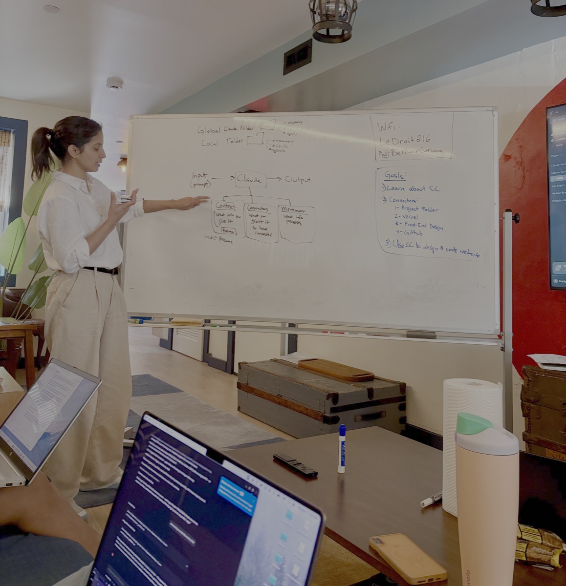 Whiteboarding how Claude connects context, connectors, and memory